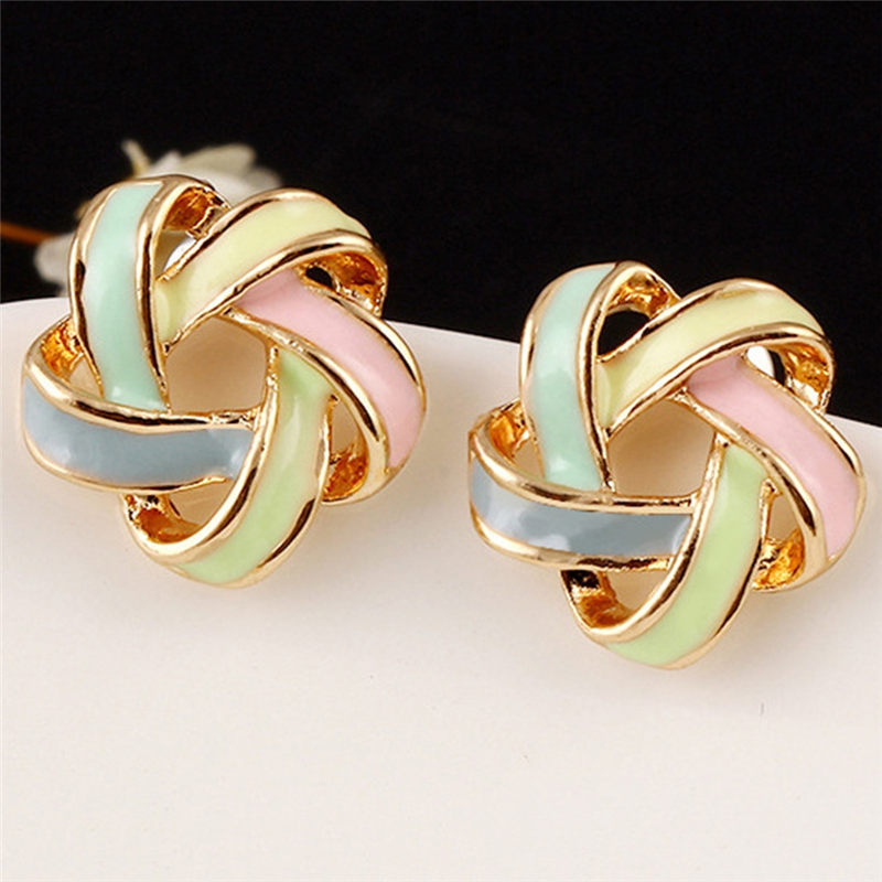 Elegant Twisted Spiral Earrings Versatile All-Match Design for Any Occasion