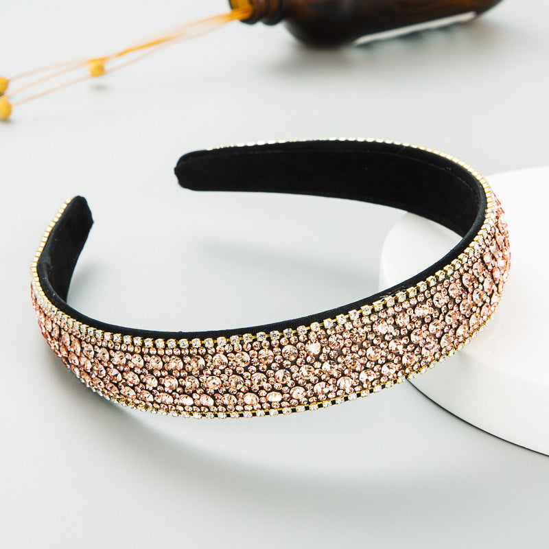 Non-slip Stone Headband, Elegant Design with Smooth Stones for a Secure Fit and Chic Look That Stays in Place