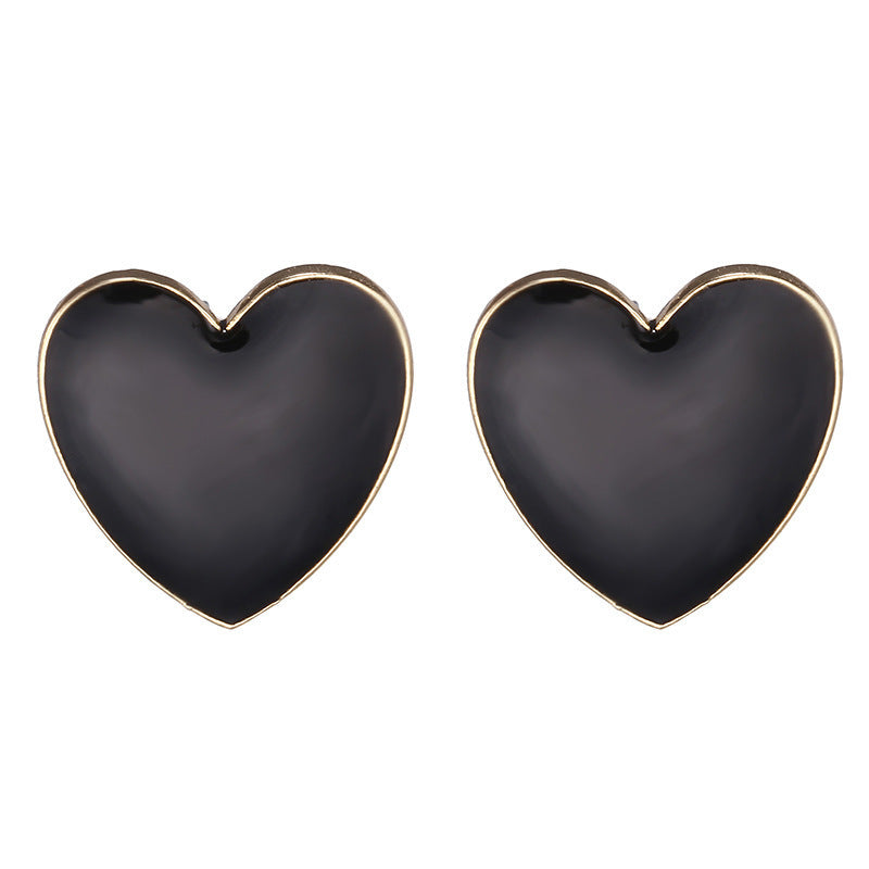 Heart Stud Earrings, Delicate and Romantic Heart-Shaped Design with Dazzling Crystals for a Beautiful, Effortlessly Elegant Style