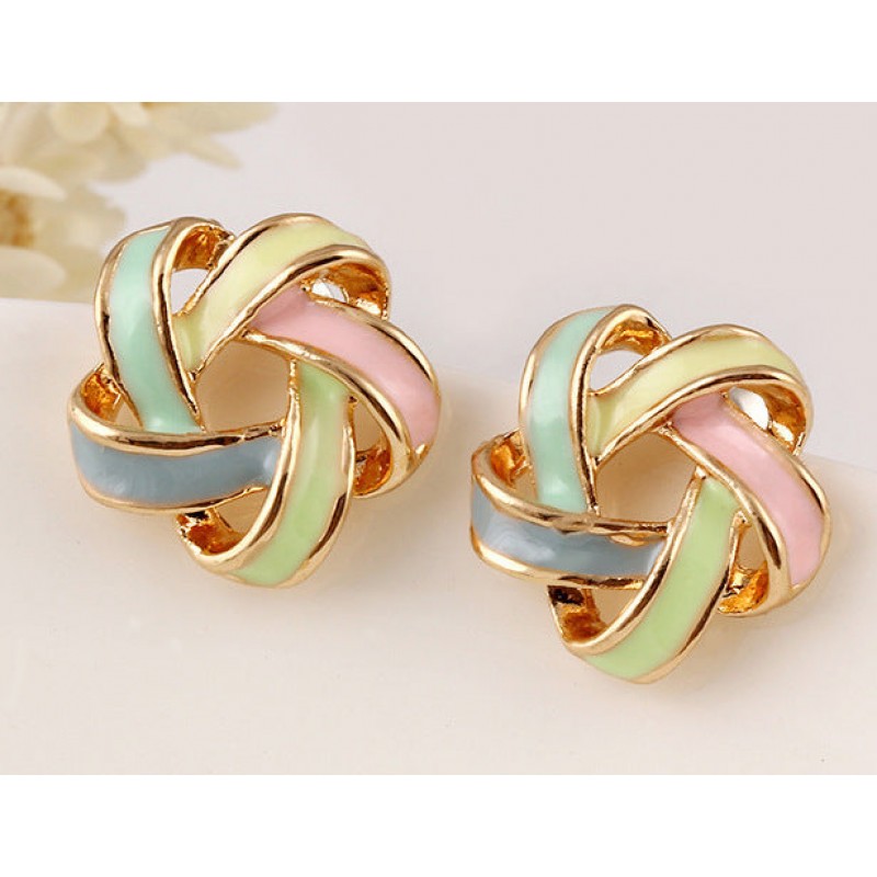 Elegant Twisted Spiral Earrings Versatile All-Matc...