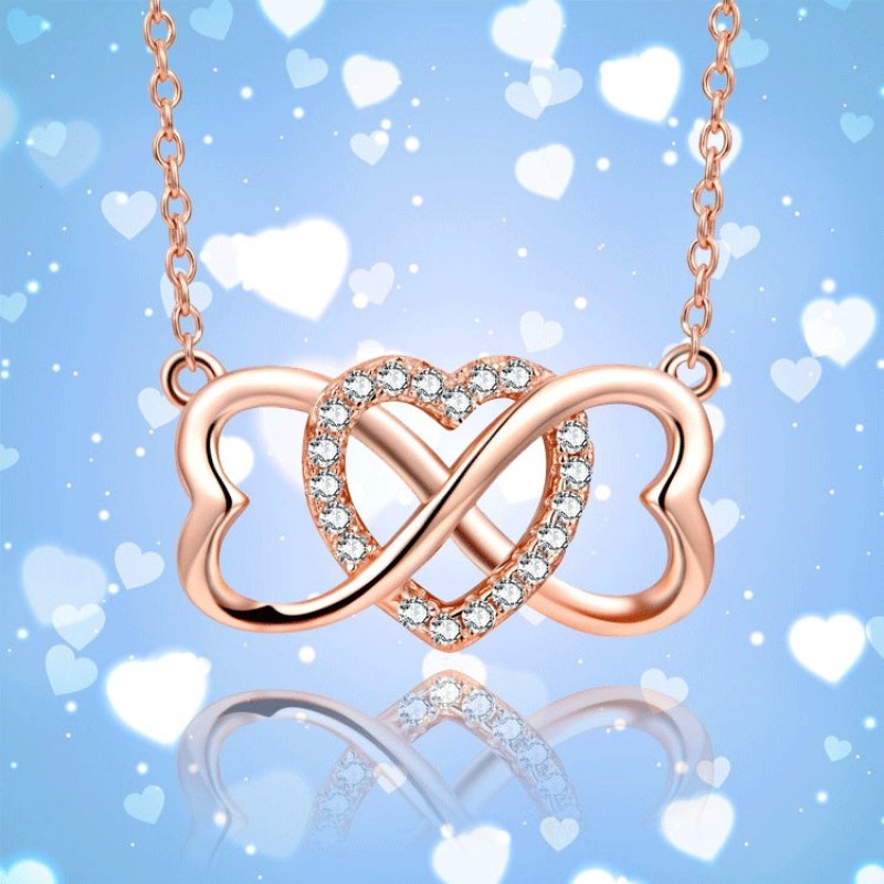 Elegant Jewelry Featuring a Heart-Shaped Pendant t...