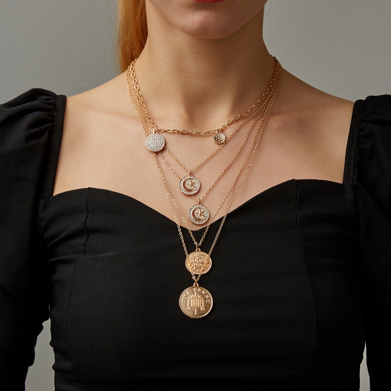 Elegant Jewelry Featuring Layered Design and Dual ...