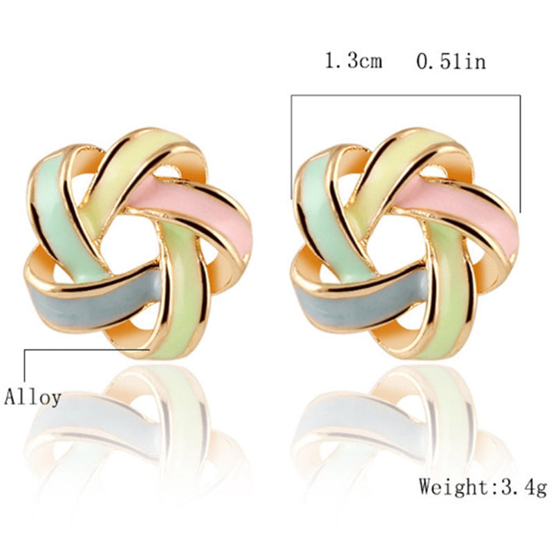 Elegant Twisted Spiral Earrings Versatile All-Match Design for Any Occasion