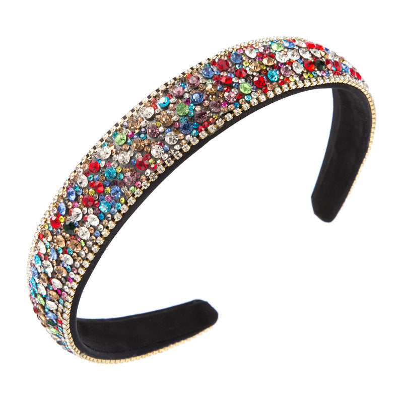 Non-slip Stone Headband, Elegant Design with Smooth Stones for a Secure Fit and Chic Look That Stays in Place