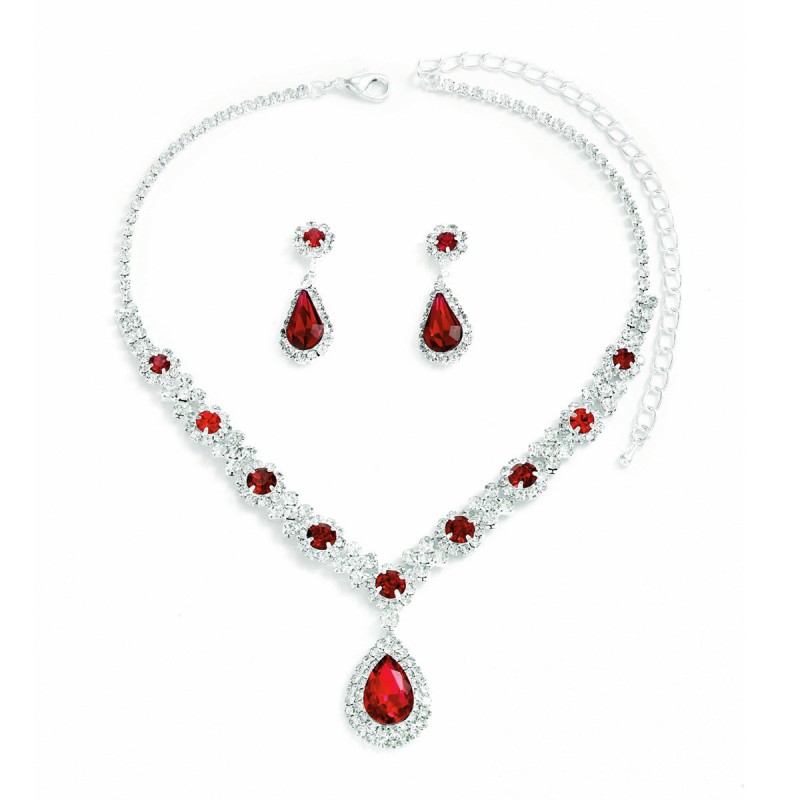 Ethereal Touch Elegant Jewelry Set, Dazzling Crystal Earrings and Necklace for Timeless Sophistication and Grace