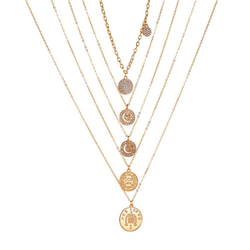 Elegant Jewelry Featuring Layered Design and Dual Pendants, Perfect for Adding Depth, Style, and Sophistication to Any Outfit