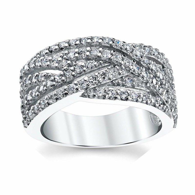 Womens Rings | Women's 925 Sterling Silver Cubic Zirconia Right HRing Sizes 5-9