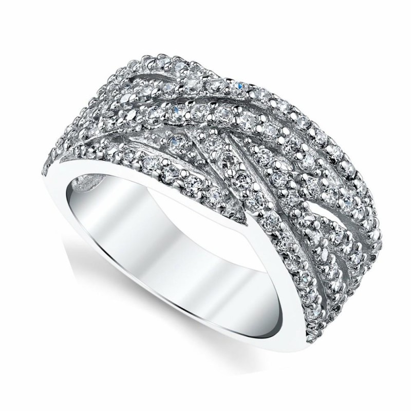 Womens Rings | Women's 925 Sterling Silver Cubic Zirconia Right HRing Sizes 5-9