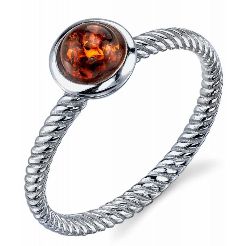 Womens Rings | Women's Sterling Silver Baltic Ambe...